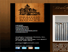 Tablet Screenshot of grahamcustomhomes.com